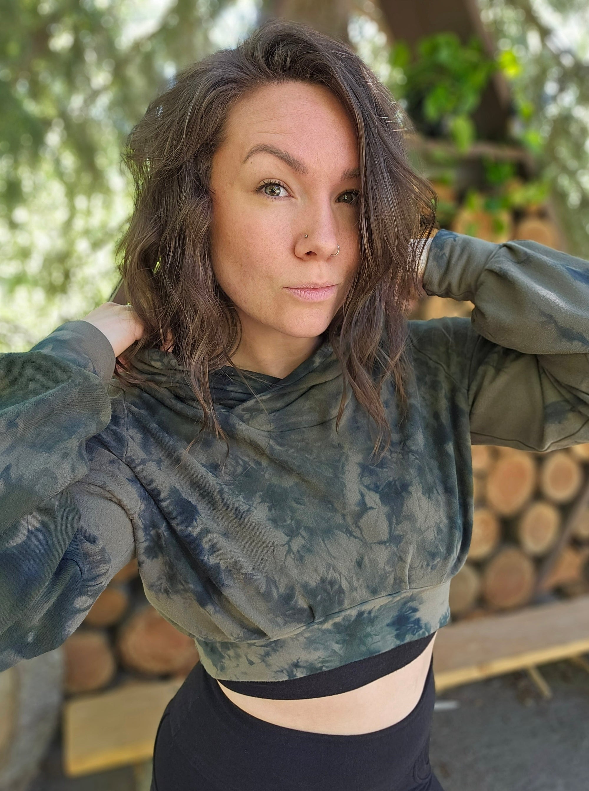 Limited Edition Carob Cropped Hoodie