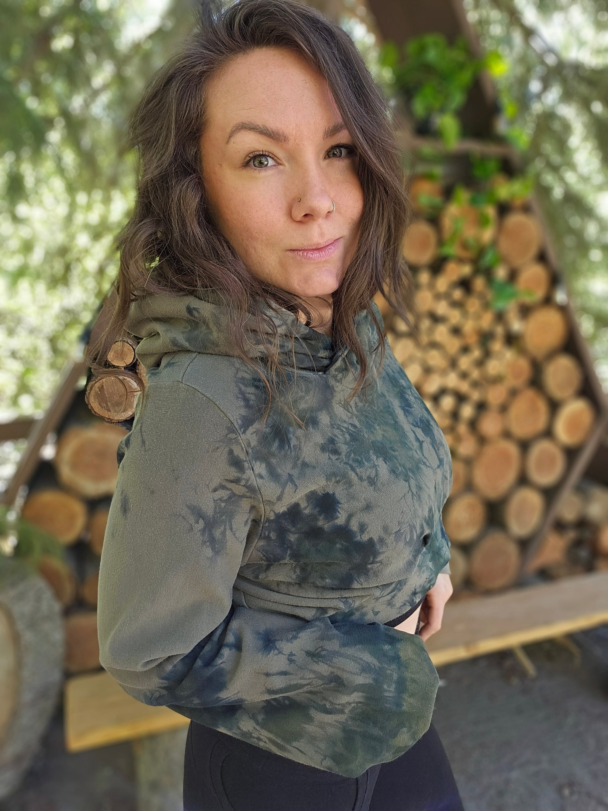 Limited Edition Carob Cropped Hoodie