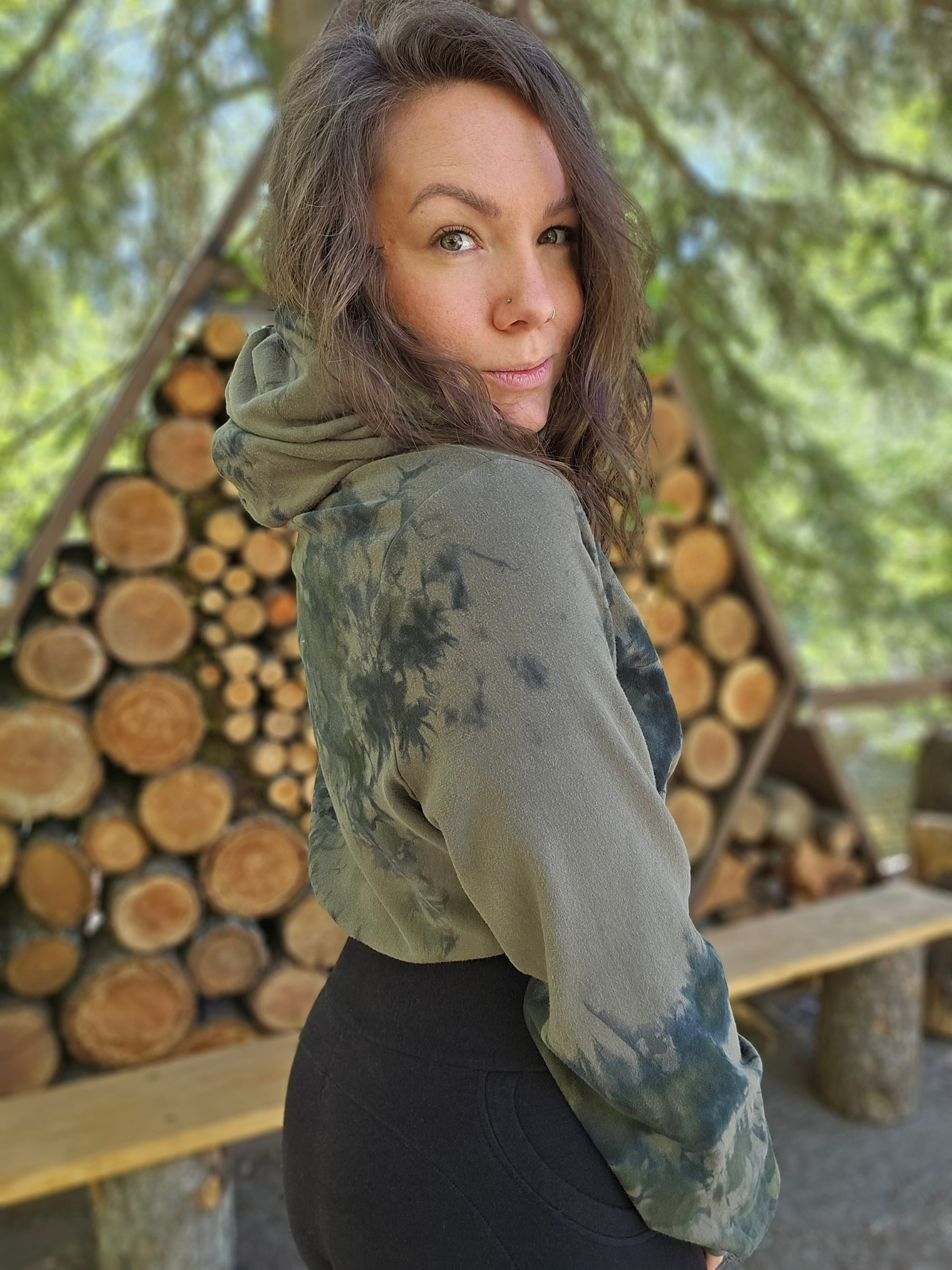 Limited Edition Carob Cropped Hoodie