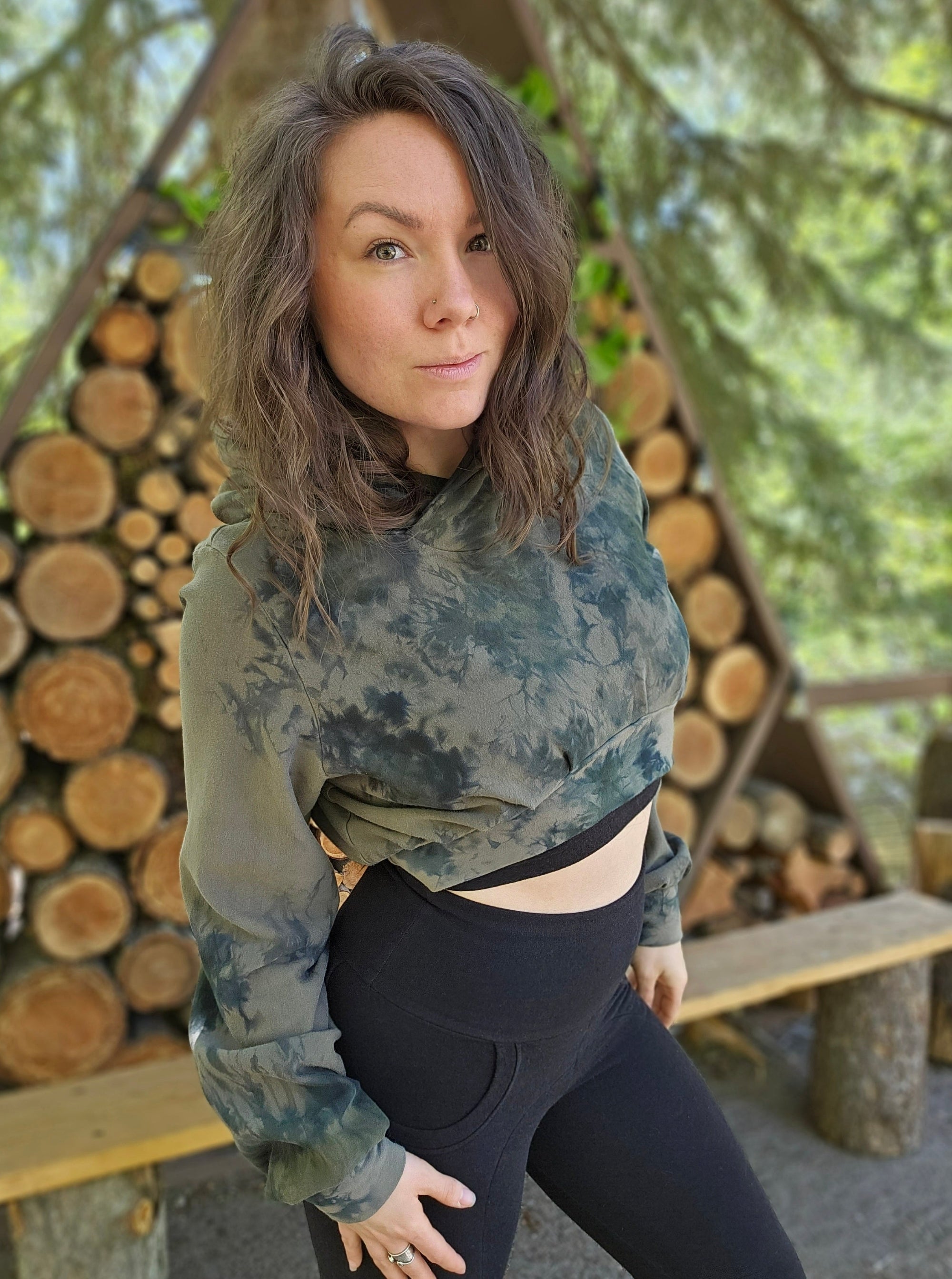 Limited Edition Carob Cropped Hoodie