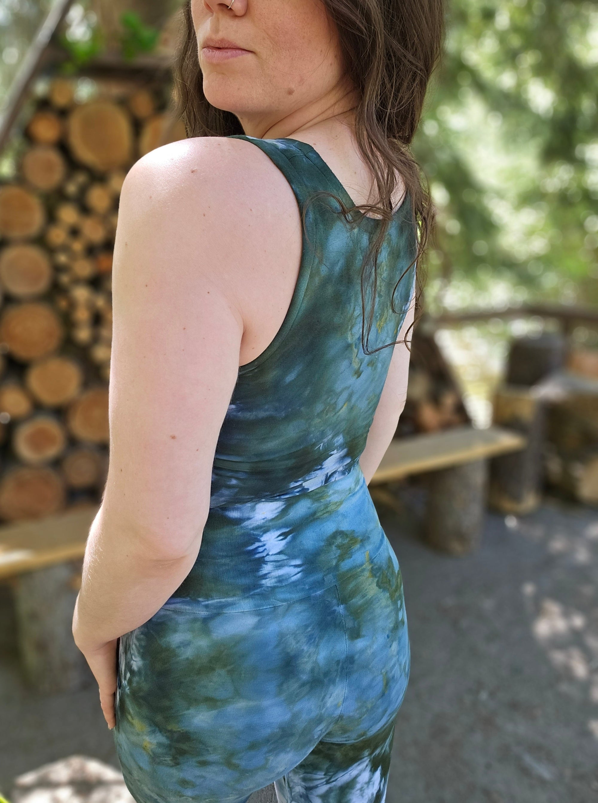 Limited Edition Reversible 4-Way Cassia Crop Top - Green