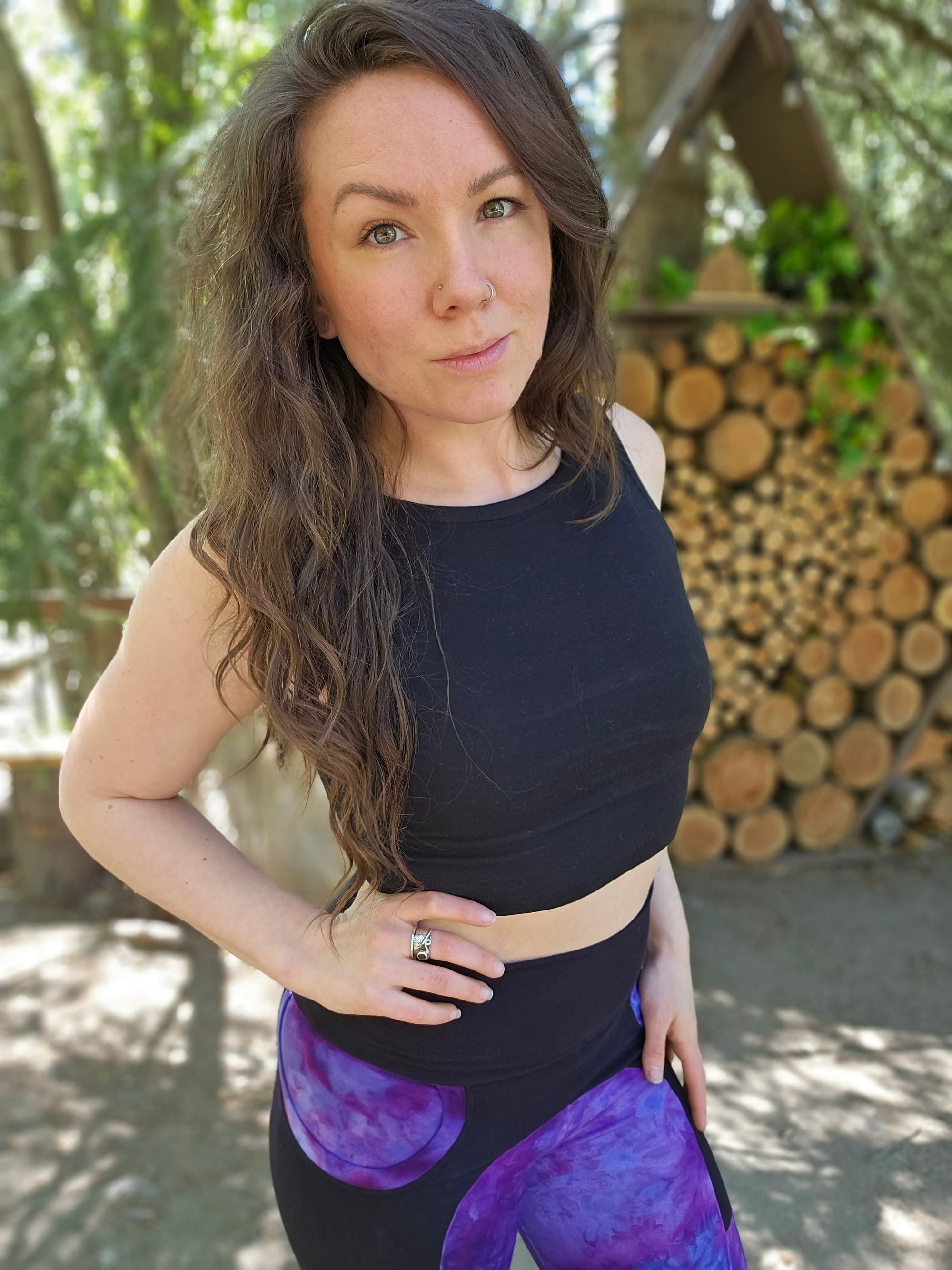 Limited Edition Reversible 4-Way Cassia Crop Top - Purple