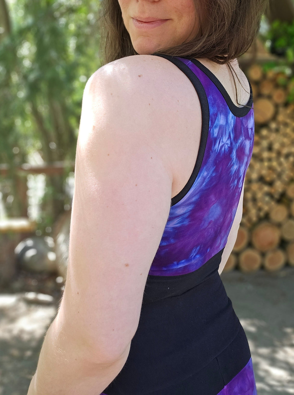 Limited Edition Reversible 4-Way Cassia Crop Top - Purple