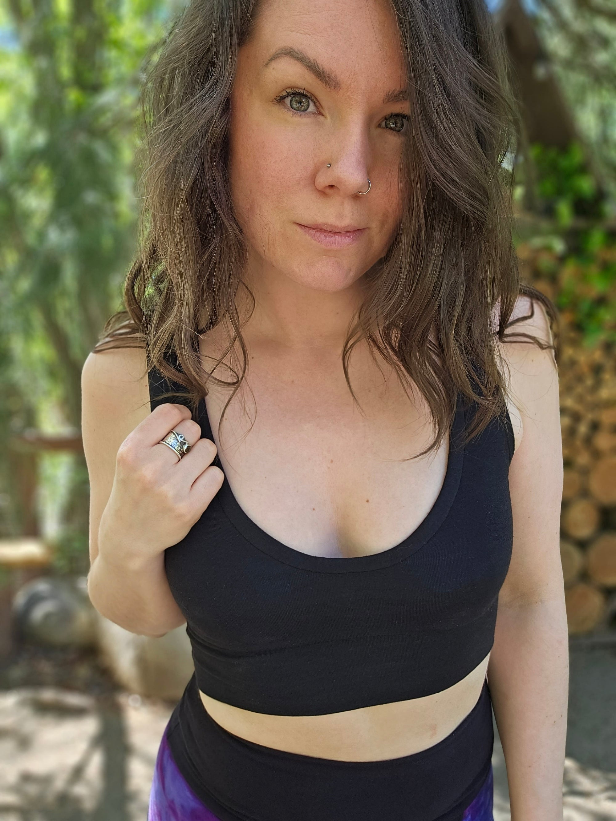 Limited Edition Reversible 4-Way Cassia Crop Top - Purple