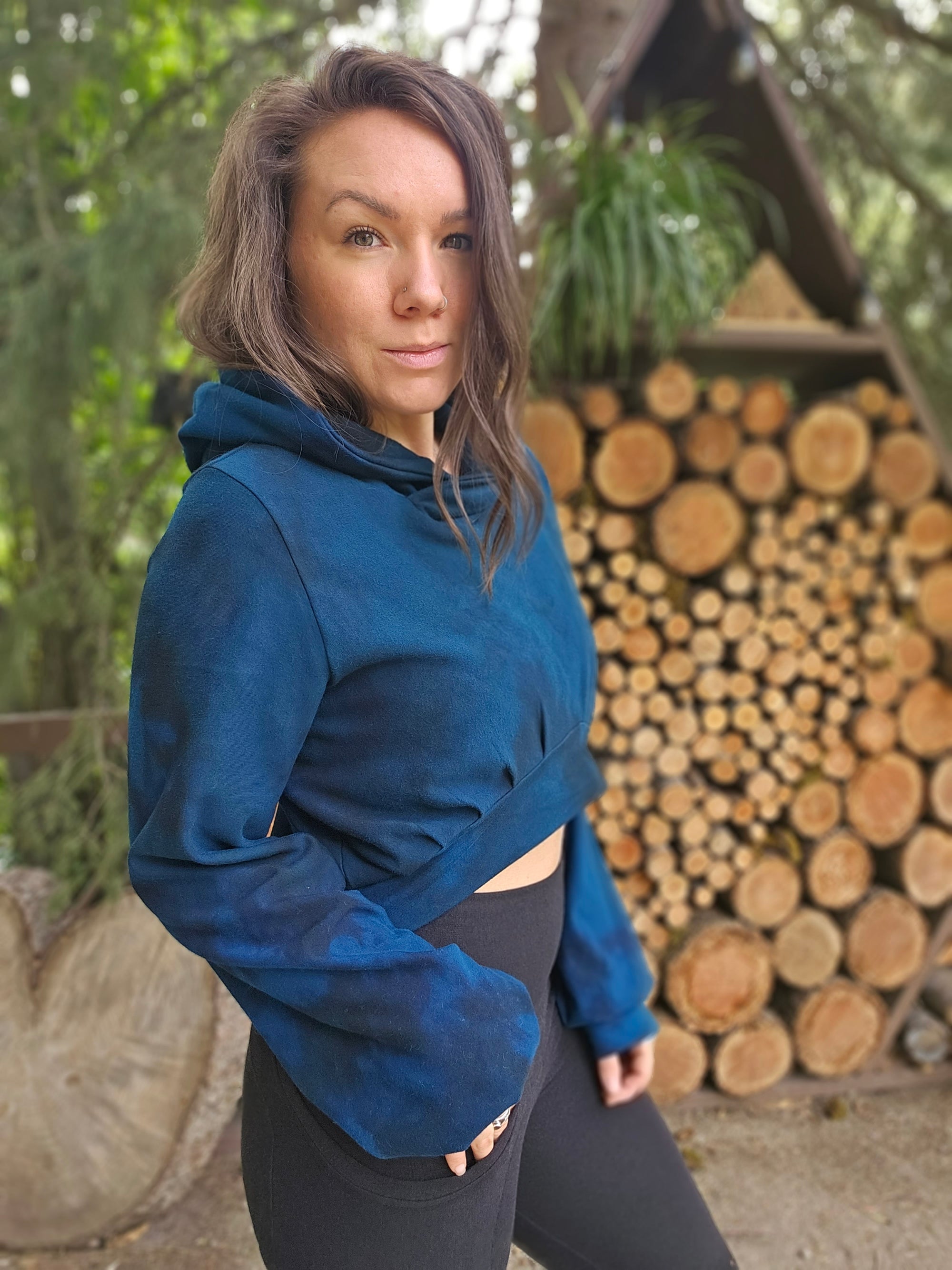 Limited Edition Carob Cropped Hoodie