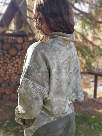 Alocasia Cropped Long Sleeve - Fern