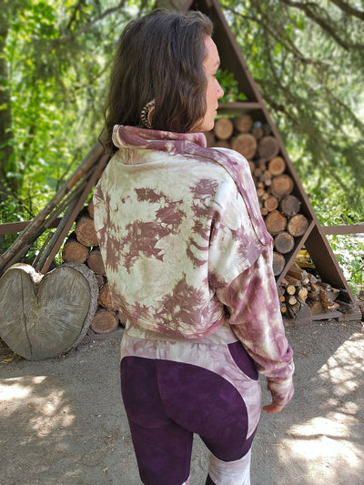 Alocasia Cropped Sweater - Light Amethyst