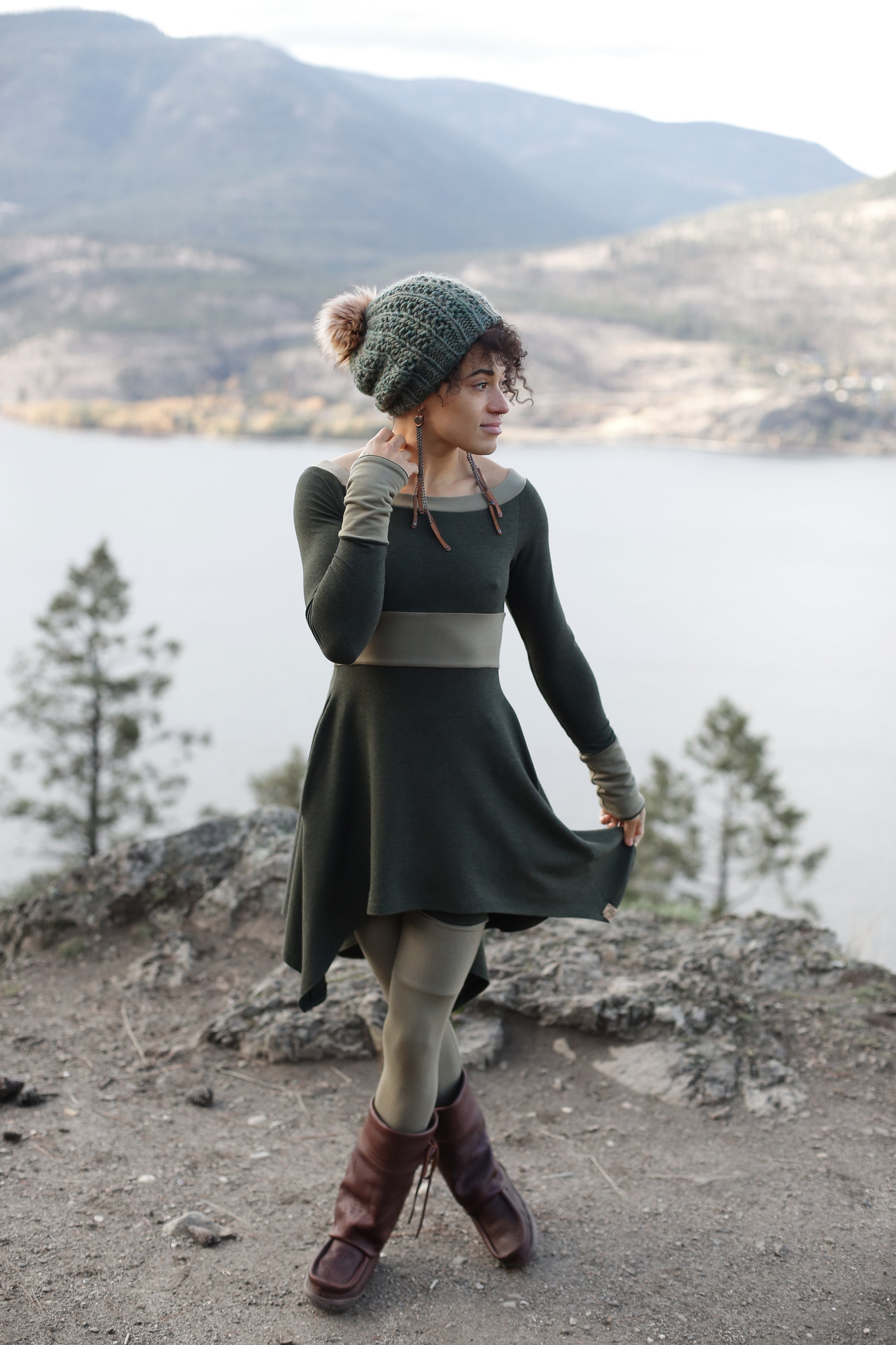 Long Sleeve Rosewood Dress